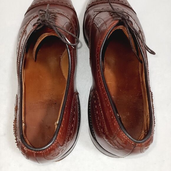 Vtg Allen Edmonds Men\'s Rutland Strand Cap-Toe Leather Oxford Shoes, Size 10.5 B main image 9